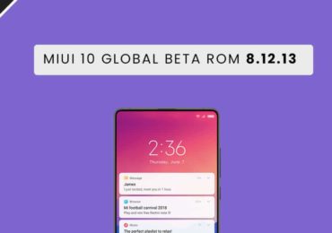 MIUI 10 Global Beta ROM 8.12.13