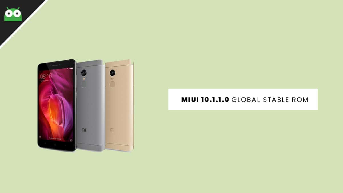 Download and Install Redmi Note 3 MIUI 10.1.1.0 Global Stable ROM