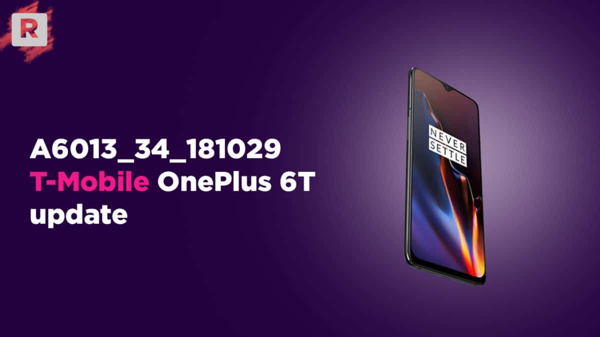A6013_34_181228: New T-Mobile OnePlus 6T Software Update Rolled Out