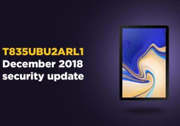 T835UBU2ARL1: Download Galaxy Tab S4 December 2018 Security Patch Update