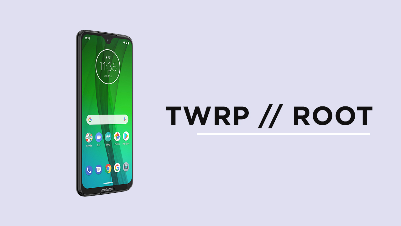 Install TWRP Recovery and Root Moto G7