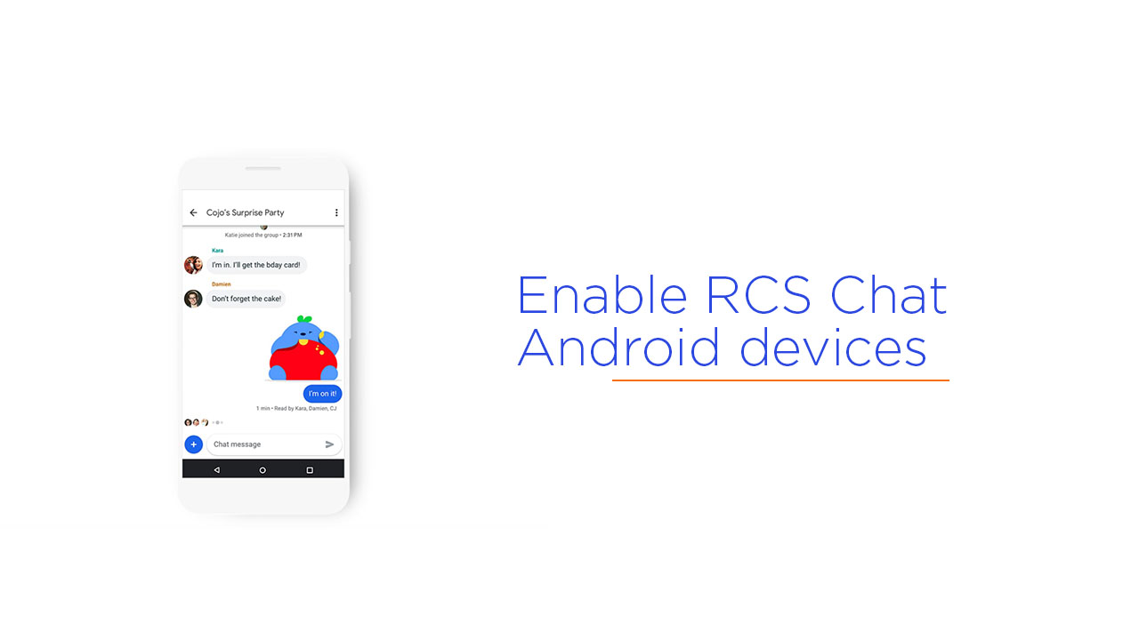 enable RCS Chat on Android devices