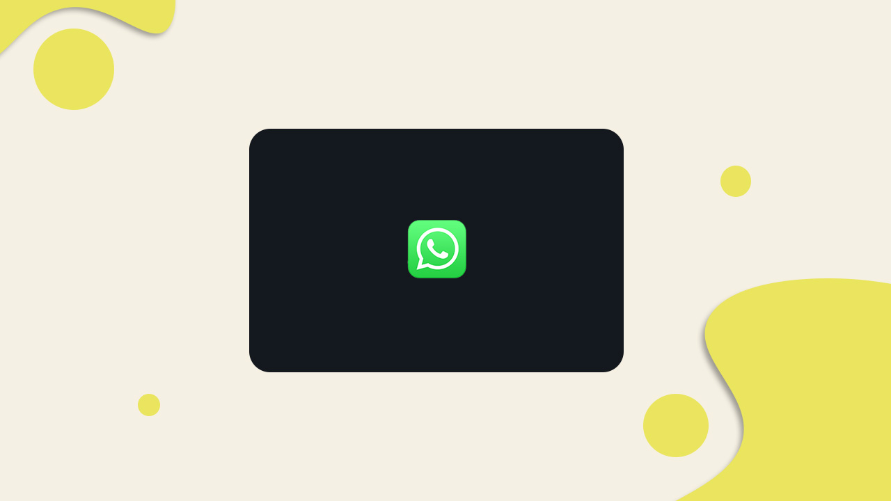 Get Dark Theme on WhatsApp Web