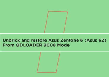 unbrick and restore Asus Zenfone 6 (Asus 6Z) From QDLOADER 9008 Mode