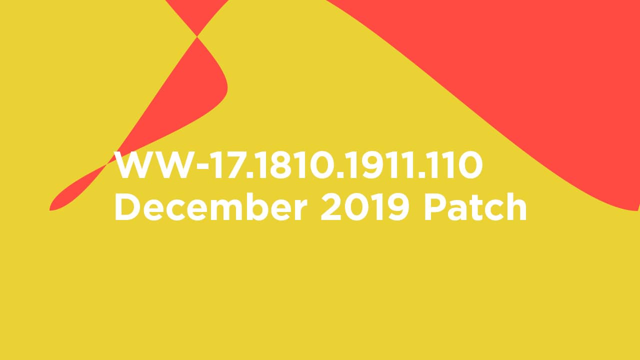 WW-17.1810.1911.110: Download Asus Zenfone 6 (Asus 6Z) December 2019 Patch