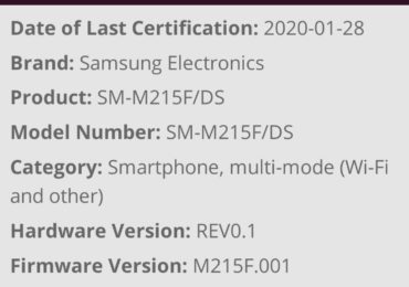 Samsung Galaxy M21 Spotted on Wifi certification with Android 10