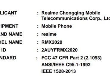 Realme C3 (RMX2020) is likely to launch soon, listed on FCC