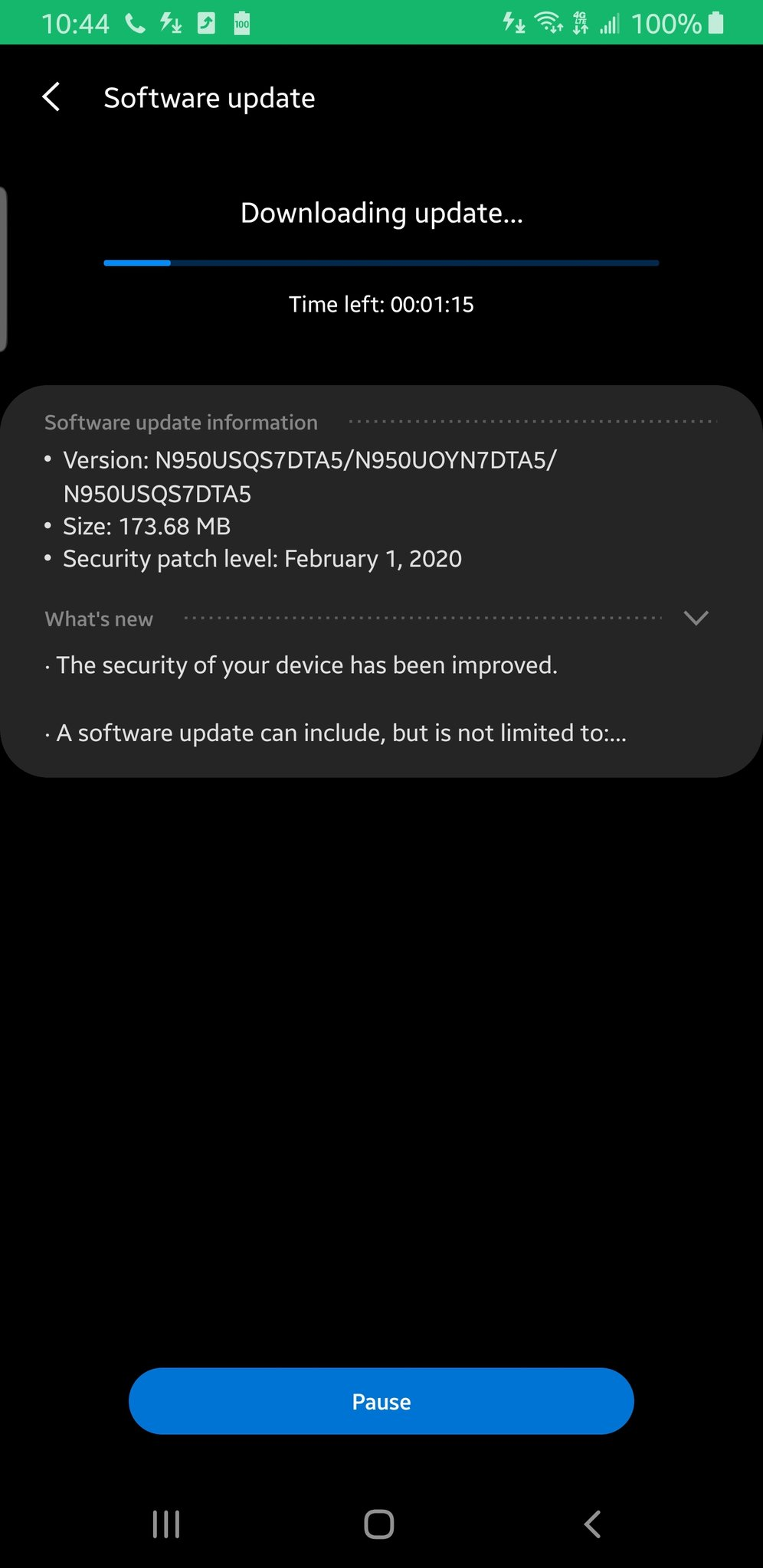 T-Mobile Galaxy Note 8 gets February 2020 security patch update