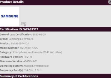 Galaxy A70, Galaxy A50 and A50s running Android 10 spotted on Wi-Fi Alliance
