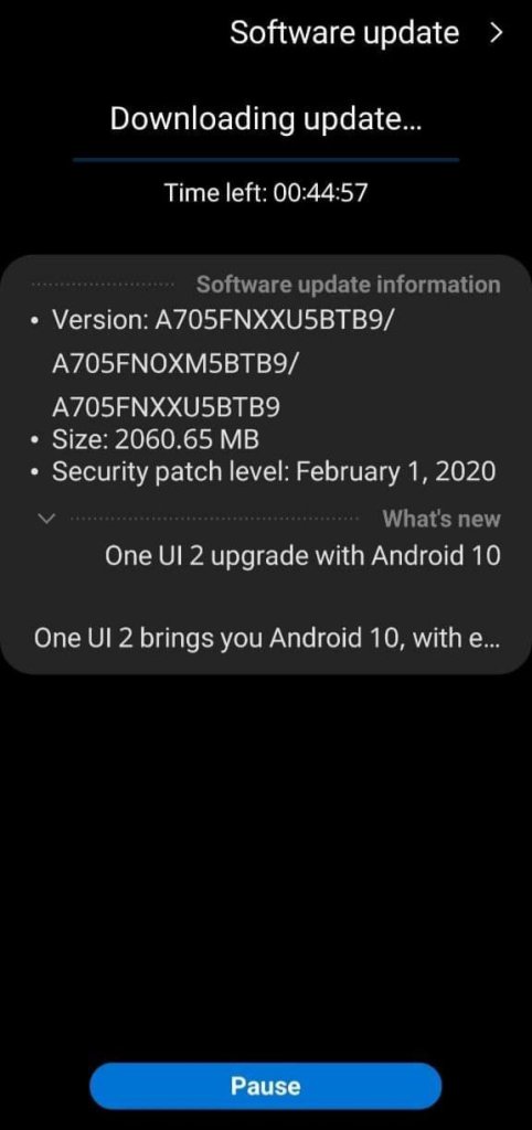 Samsung Galaxy A70 grabs Android 10 based One UI 2.0 update in Ukraine