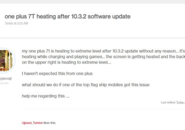 OnePlus 7T Users Reporting heating Issues after 10.3.2 Software Update