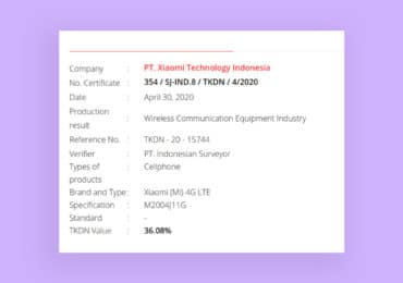 POCO F2 Pro (M2004J11G) is now certified by TKDN in Indonesia