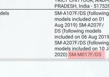 Galaxy M01s (SM-M017F/DS) launch imminent as it bags BIS certification