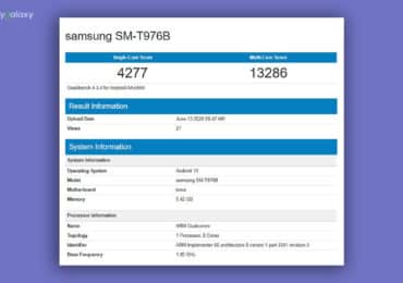 Samsung Galaxy Tab S7+ with SD 865 SoC and 6GB RAM spotted on Geekbench