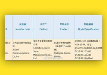 Xiaomi M2006J10C 3C Certification