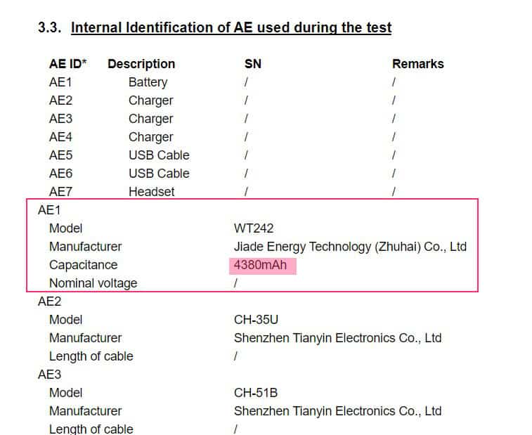 Nokia TA-1277 with 4380mAh battery Phone bags FCC Certification