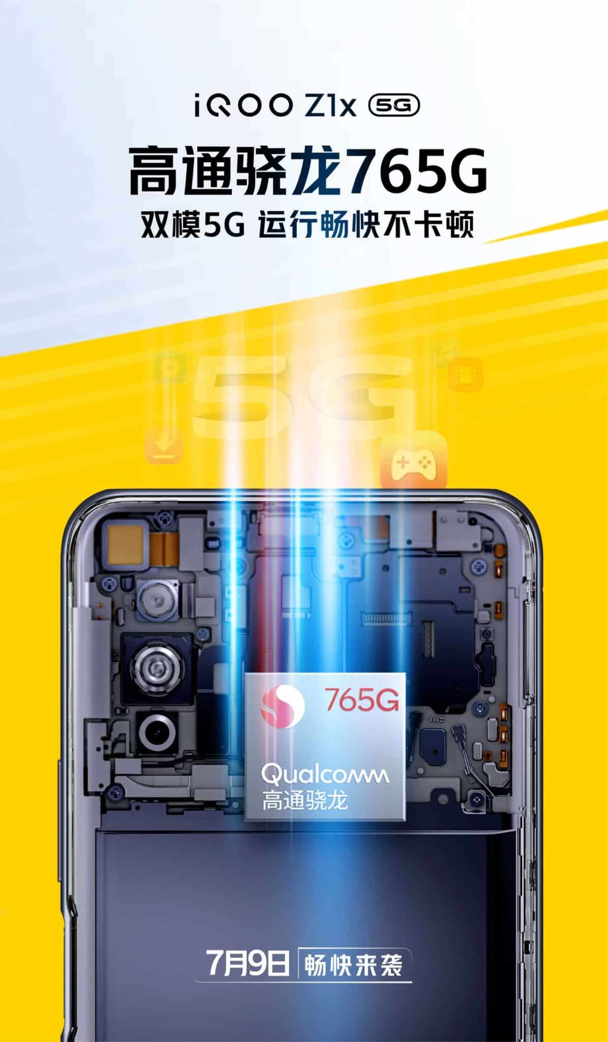 iQOO z1x 5G to have Snapdragon 765G SoC, officially confirmed