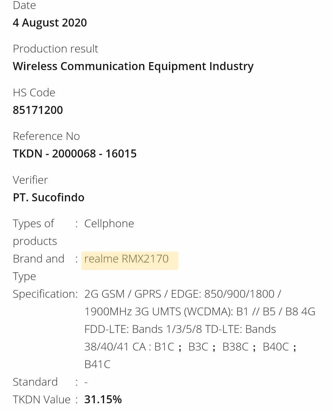 Realme X3 Pro (RMX2710) with 65W charging and dual cell battery gets TKDN Certification