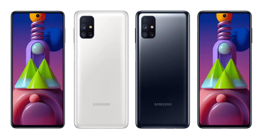 Samsung Galaxy M51 - Black and White colors