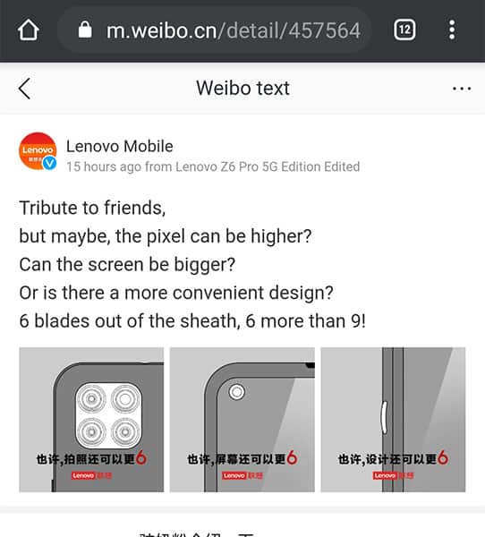 Lenovo teases it's upcoming smartphones design, reveals triple cameras and more