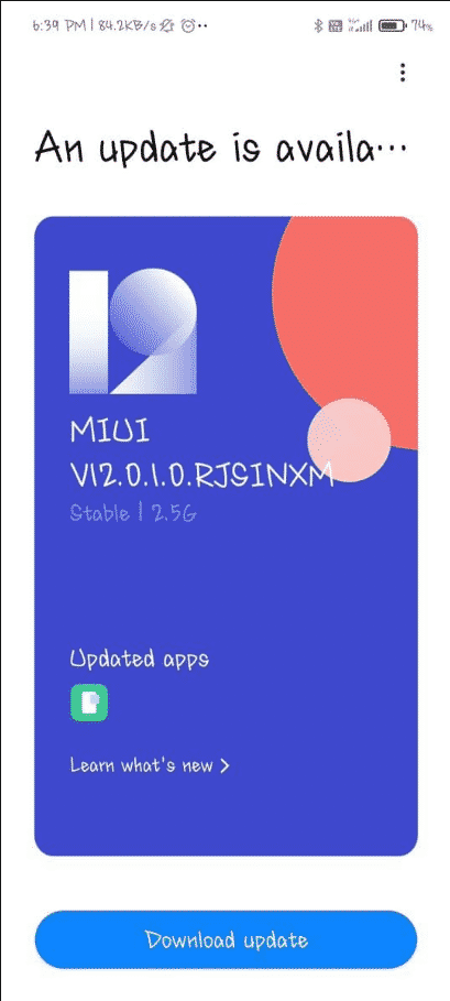 Xiaomi Mi 10i 5G Android 11 update