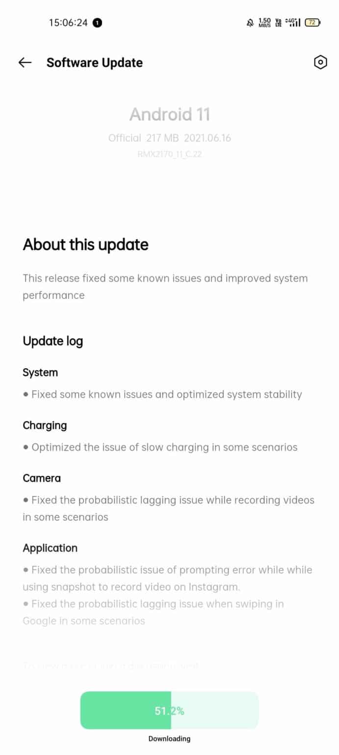 Realme 7 Pro - RMX2170_11_C.22 update