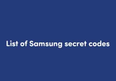 List of Samsung secret codes for Samsung One UI in 2022