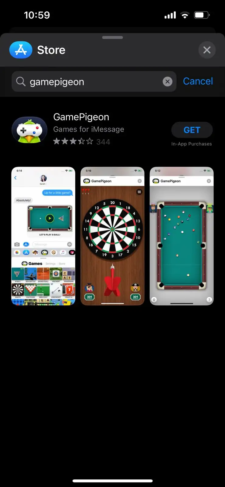 play 8 Ball Pool on iMessage with your friends 1