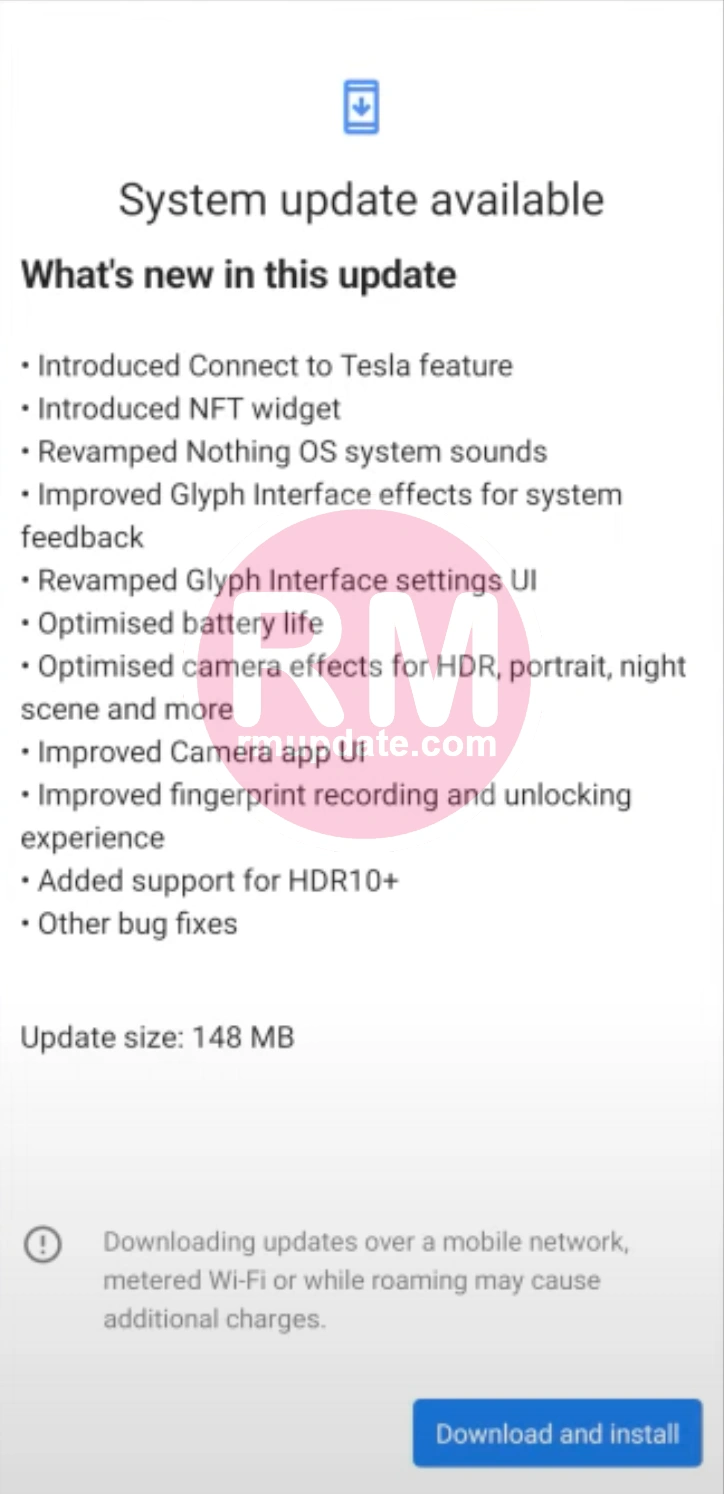 Nothing Phone (1) software update