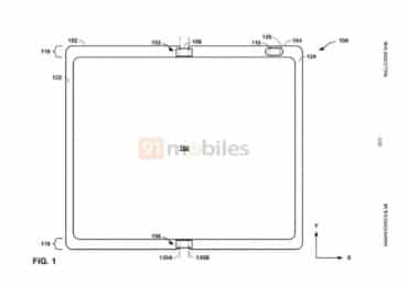 Google Foldable Phone’s patent hints at a Galaxy Fold-like design with a bezel camera