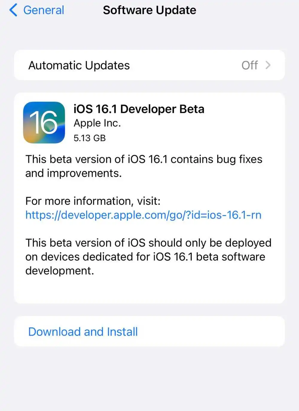 Apple starts releasing iOS 16.1 Beta 1 Update to developers