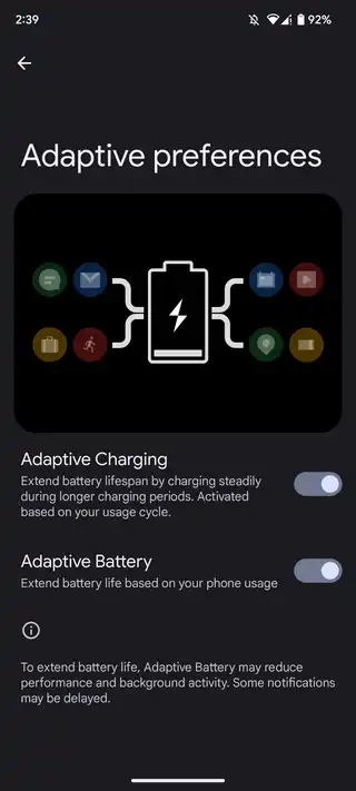 Disable Adaptive charging