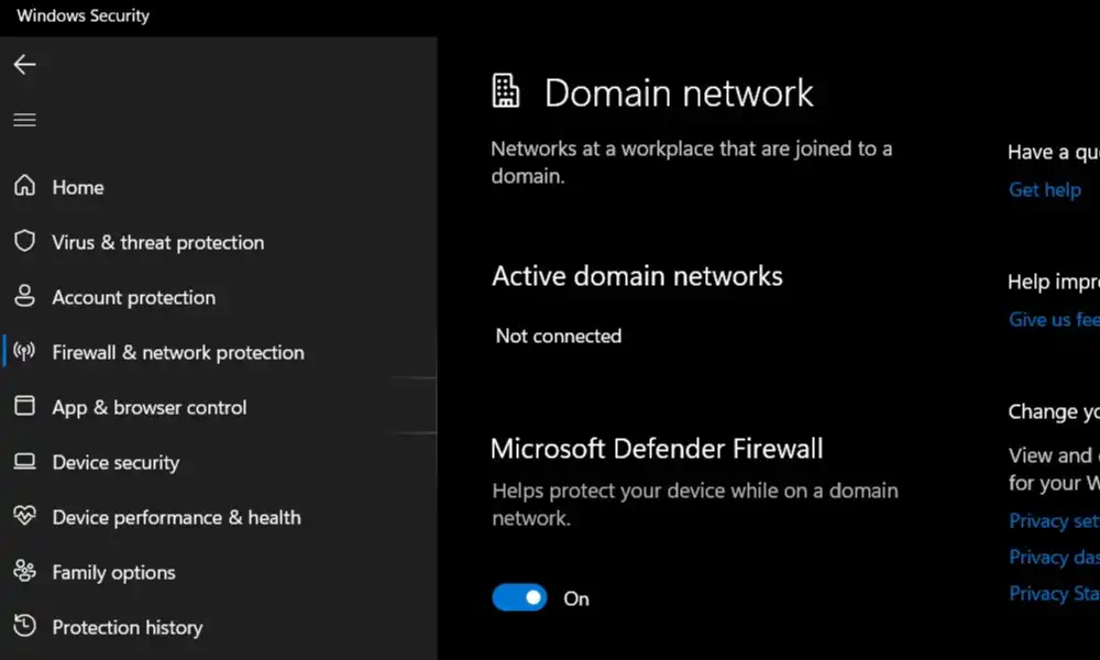 Disable Microsoft Defender Firewall and Antivirus