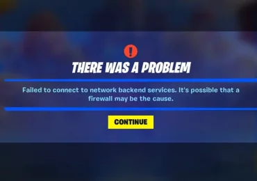 fix Fortnite Failed to Connect to Network Backend Services