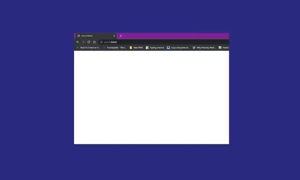 remove about:blank page in web browsers