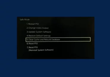 clear Cache on PlayStation 5