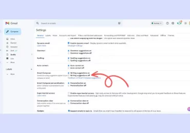 Enable or Disable Smart Compose on Gmail - PC / Mac / Chrome