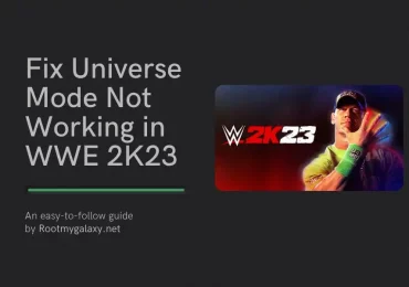 How to Fix Universe Mode Not Working in WWE 2K23