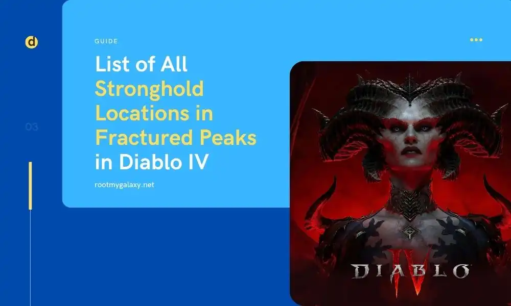 List of All Stronghold Locations in Fractured Peaks in Diablo IV
