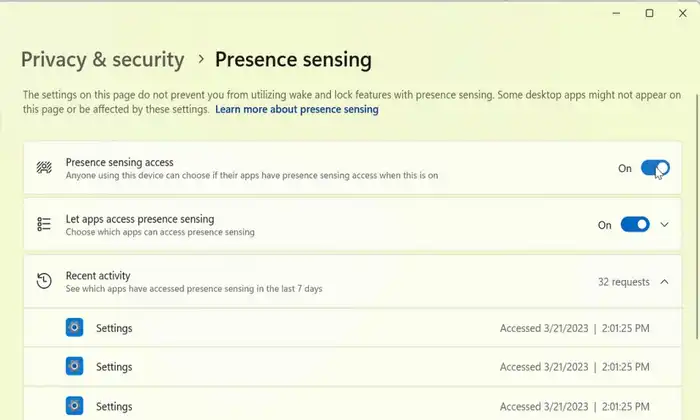 Windows 11 Beta Includes Presence Sensing Toggle for Enhanced Privacy