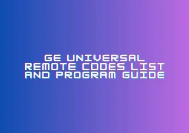RCA Universal Remote Codes List | How to Program?