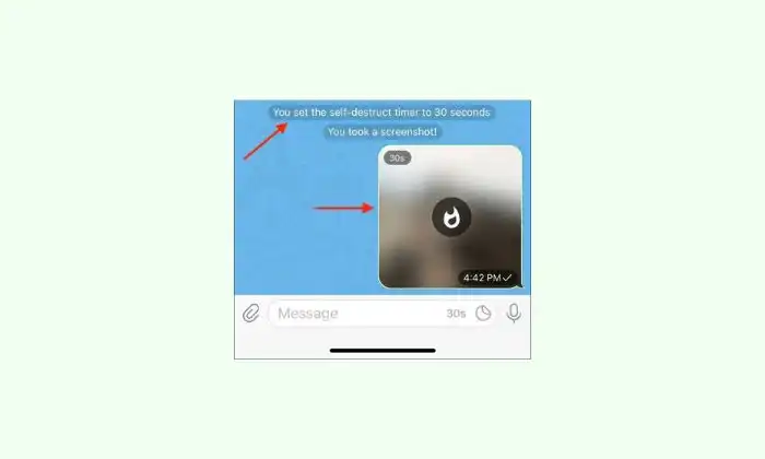 How to send disappearing photos on Telegram