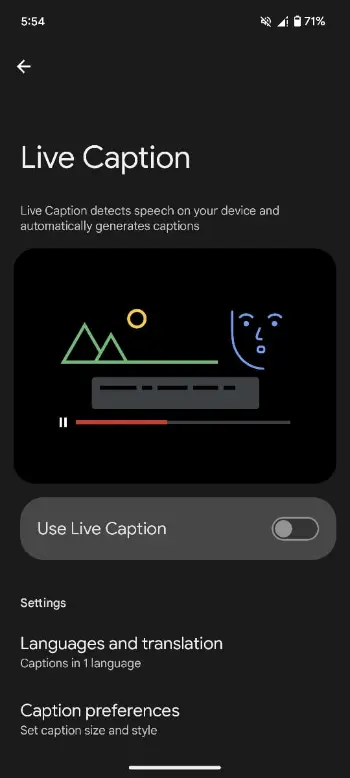 Live Caption On Pixel Settings at 17.56.11 1