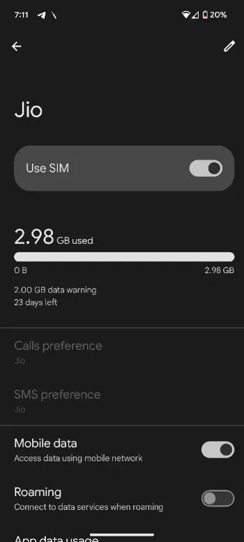 Use sim on Google Pixel phones settings