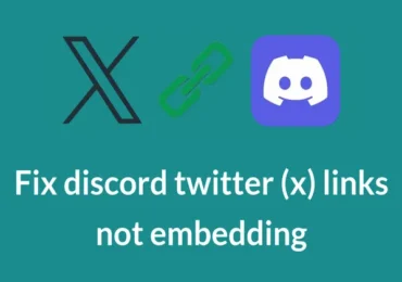 How to Fix discord twitter (x) links not embedding