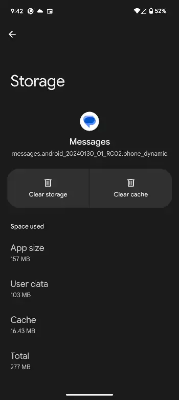 Delete message data
