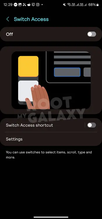 Enable switch access