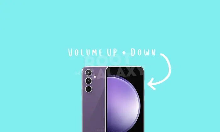 Press and hold volume up and down button together