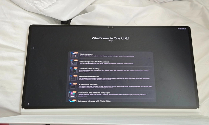 One UI 6.1 Update On Galaxy Tab S9 Ultra