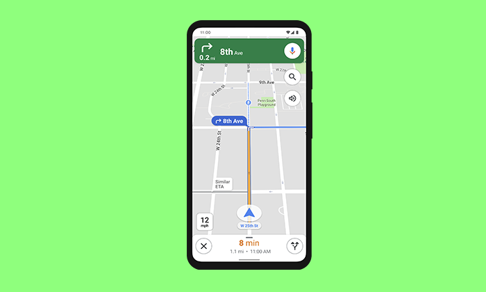 Google Maps Direction Icon Not Showing on Pixel Devices
